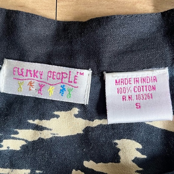 Funky People vintage aztec Mayan ruins volcano Indian graphic flared midi skirt - Picture 12 of 14